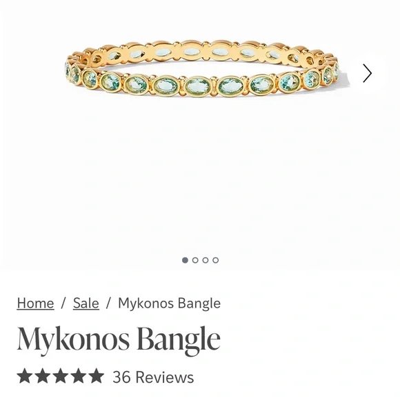 Julie Vos Mykonos Bangle - Small - Bahama Blue - Picture 8 of 10